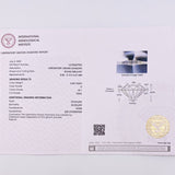 Solitaire Ring Six Prongs Diamonds 9pts 2.5g / T6 3/4 18K White Gold