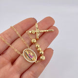Rosario Virgen de Guadalupe 13.5g / 24 in / 5mm Oro Amarillo 18K