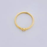 Solitaire Ring 2.05g / Size 7 3/4 Yellow Gold 18K