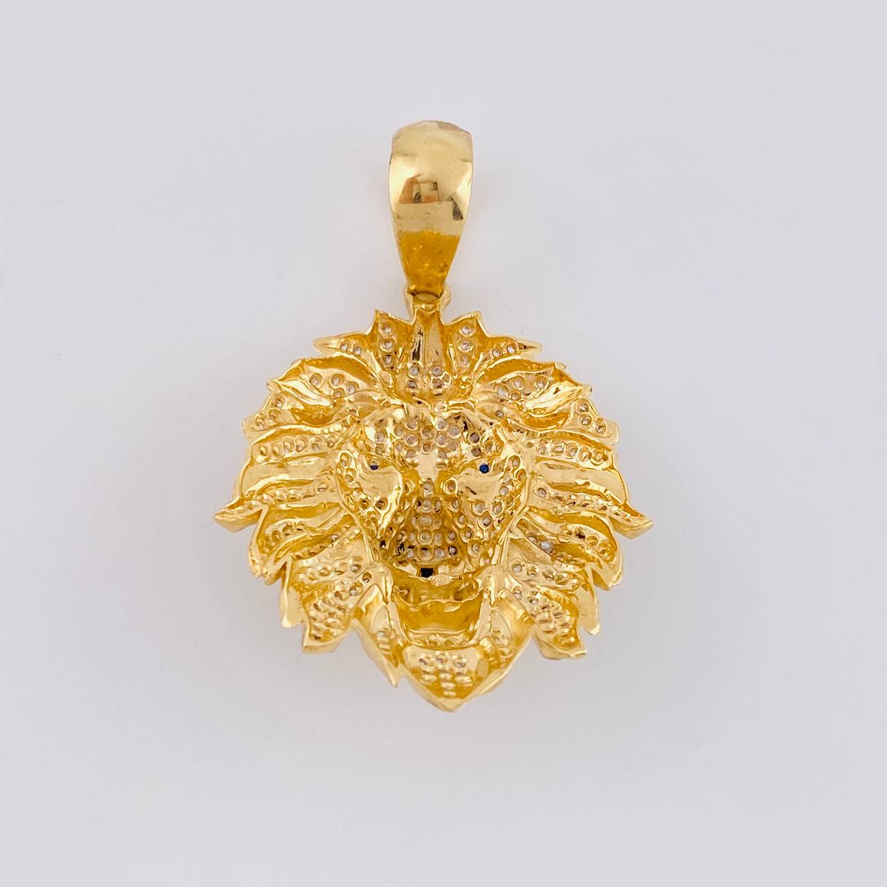 Dije León 11.2g / 2 in Dos Oros Amarillo Blanco 18K