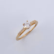 Anillo Solitario Entorchado 2.25gr / T6 1/2 / Oro 18K $