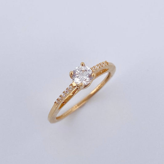Anillo Solitario Entorchado 2.25gr / T6 1/2 / Oro 18K $