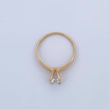 Solitaire Ring 1.45gr / Size 5 1/2 / 18K Gold $