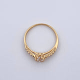Solitaire Ring Churumbela 1.75gr / Size 6 / 18K Gold $