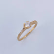 Solitaire Ring Churumbela 1.75gr / Size 6 / 18K Gold $