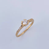 Solitaire Ring Churumbela 1.75gr / Size 6 / 18K Gold $