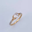 Solitaire Ring Churumbela 1.75gr / Size 7 / 18K Gold $