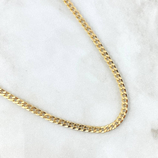 Cuban Links 8.9 g / 22 3/4 in / 3.8 mm Yellow Gold 18K