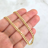 Cadena Cubana 8.9 g / 22 3/4 in / 3.8 mm Oro Amarillo 18K