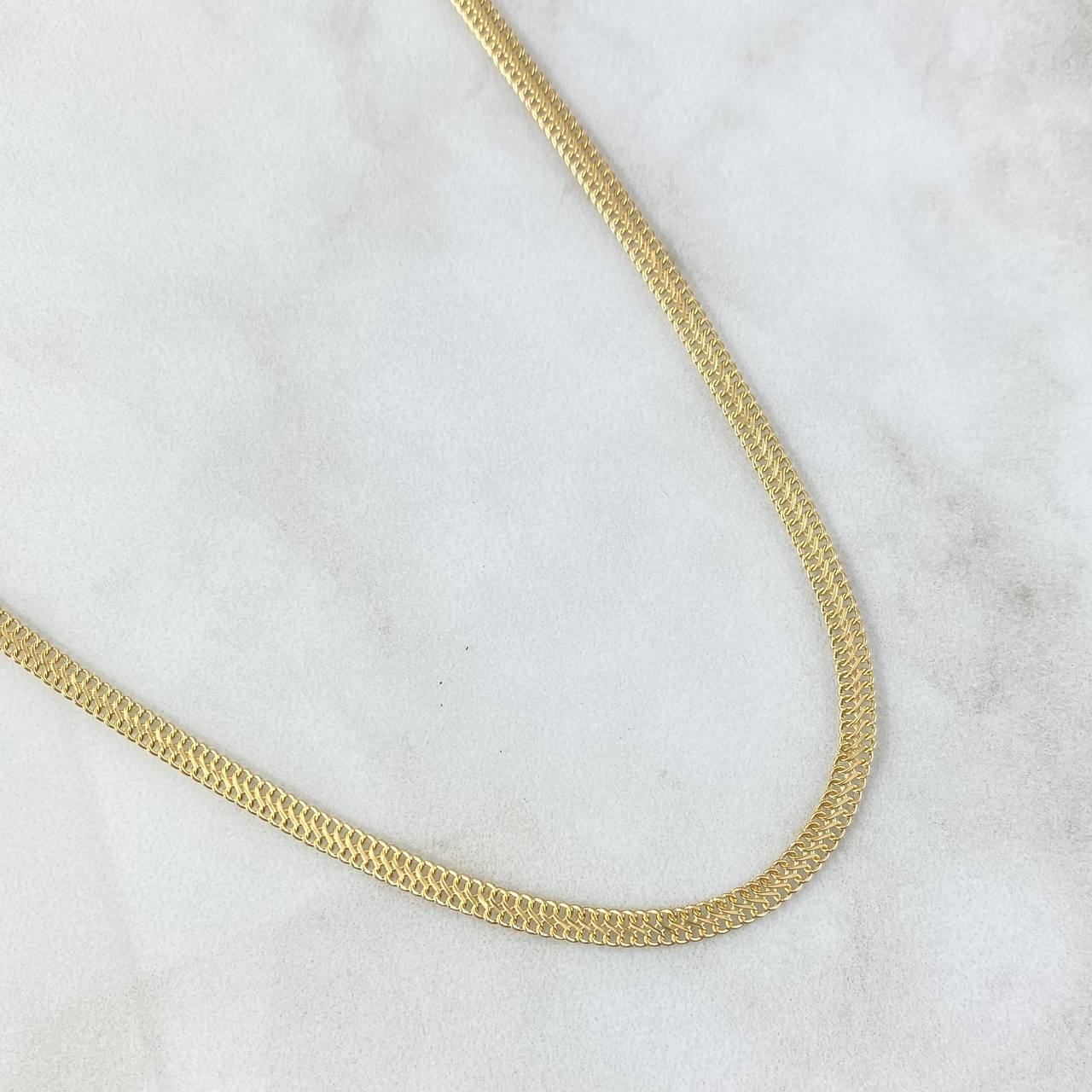 Cadena Sedusa 4.2gr / 17 3/4 in / 3.9mm Oro Amarillo +3 18K *