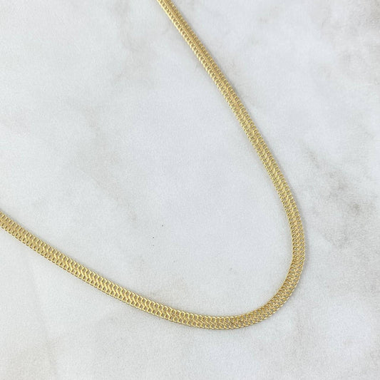 Cadena Sedusa 4.2gr / 17 3/4 in / 3.9mm Oro Amarillo +3 18K *