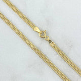 Cadena Sedusa 4.2gr / 17 3/4 in / 3.9mm Oro Amarillo +3 18K *