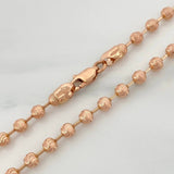 Half Moon Military Chain 15.85 g / 24 in / 4 mm 18K Rose Gold