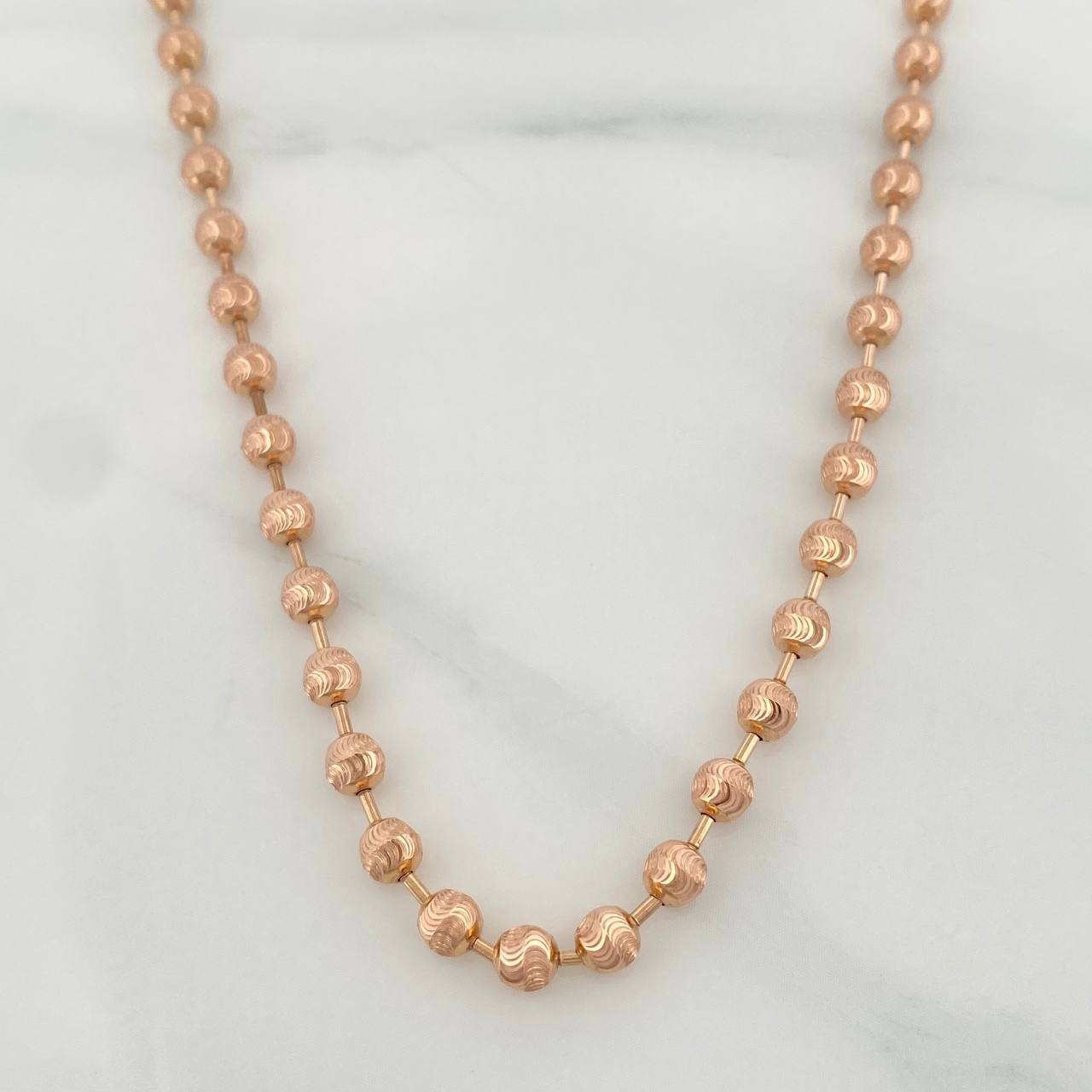 Half Moon Military Chain 15.85 g / 24 in / 4 mm 18K Rose Gold