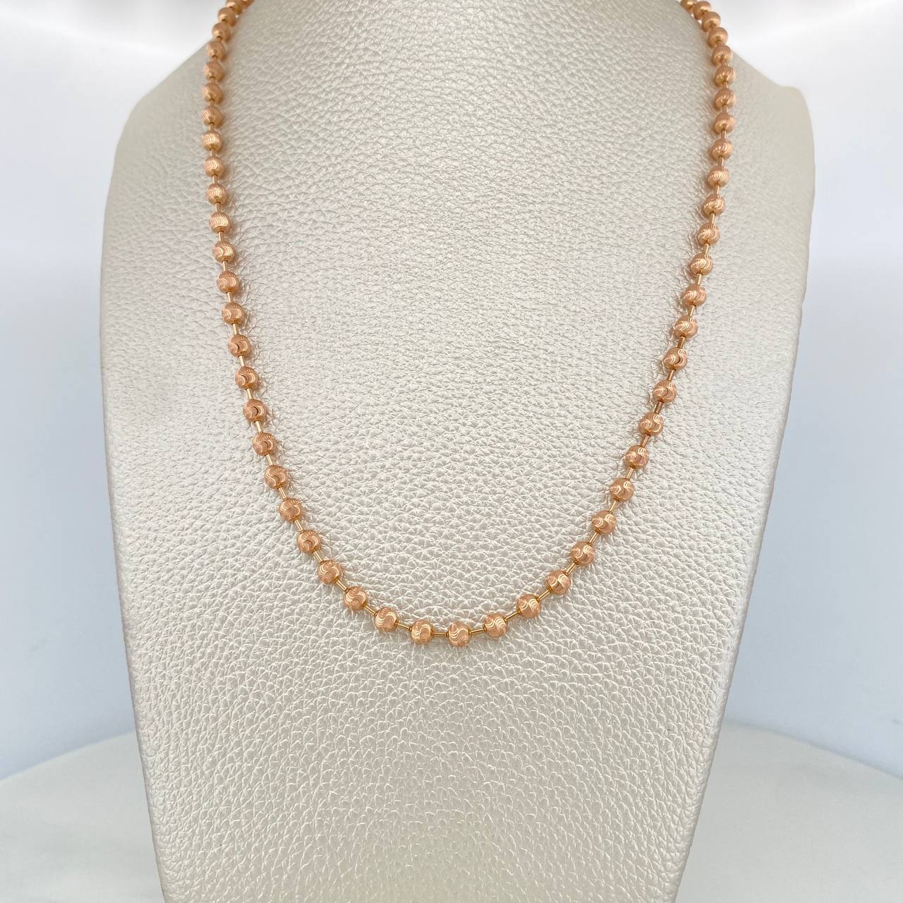 Half Moon Military Chain 15.85 g / 24 in / 4 mm 18K Rose Gold