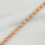 Half Moon Military Chain 15.85 g / 24 in / 4 mm 18K Rose Gold