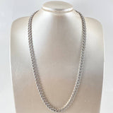 Cuban Chain 43.25gr / 60cm / 8mm Lobster Claw Box - White Zircons White Gold +0 18K ©