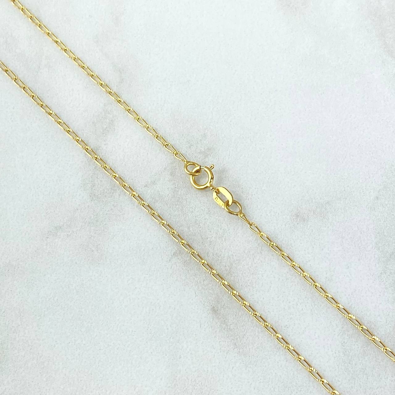 Espiga Chain 1.65gr / 45cm / 1.2mm Yellow Gold +3 18K