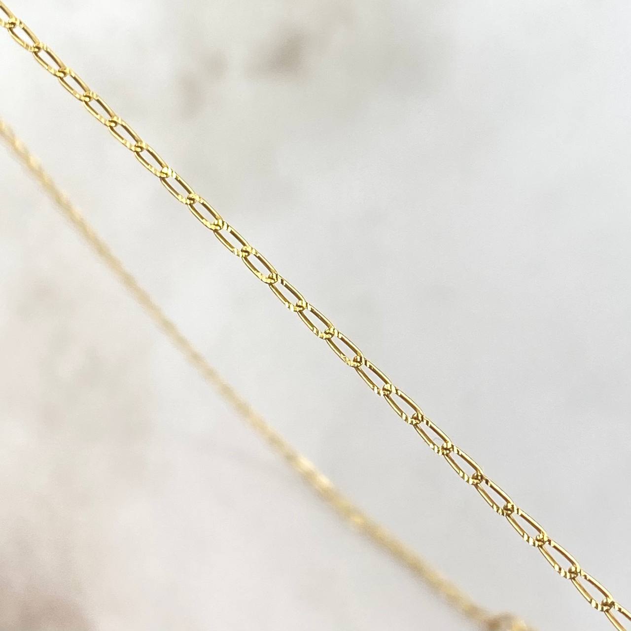 Cadena Espiga 1.7gr / 45cm / 1.2mm Oro Amarillo +3 18K