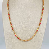 Cadena Rustica Corazones 26.3gr / 24 in / Oro Amarillo 18K $