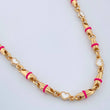 Cadena Rustica Corazones 26.3gr / 24 in / Oro Amarillo 18K $