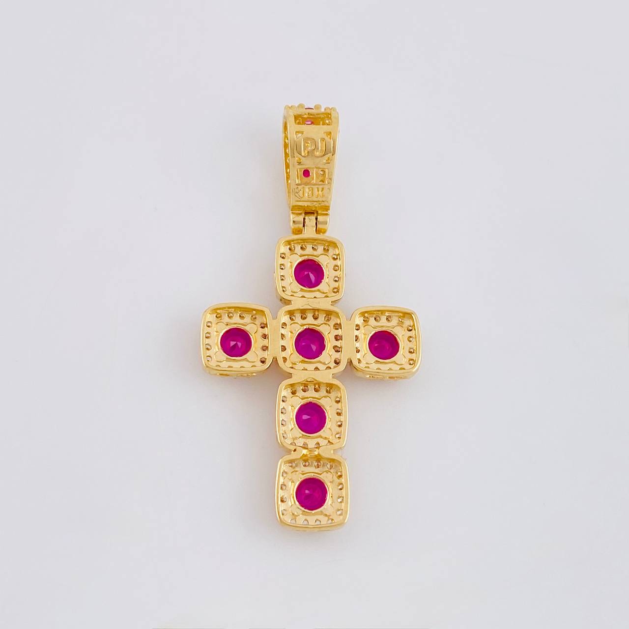 Dije Cruz Tupida 6.1g / 1 3/4 in Oro Amarillo 18K