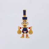 Pendant Duck Money Bags 6.1g / 1 1/4 in 18K Yellow Gold