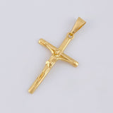 Dije Cruz Lisa 2.1g / 1 3/4 in Oro Amarillo 18K