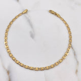 Flat Mariner Bracelet 3.2gr / 20cm / 2.8mm Diamond Cut Yellow Gold +3 18K #