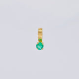 Pendant Emerald Circle 3pts 0.1g / 1/4 in 18K Yellow Gold