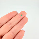 Pendant Emerald Circle 3pts 0.1g / 1/4 in 18K Yellow Gold