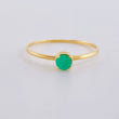 Solitaire Basket Emerald Ring 16pts 1.1g / T7 Yellow Gold 18K