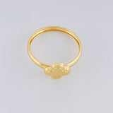 Clover Diamond Cut Ring 1.1g / T10 Yellow Gold 18K