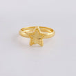 Diamond Cut Star Ring 1g / T5 1/4 Yellow Gold 18K