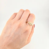 Diamond Cut Heart Ring 0.95g / T7 Yellow Gold 18K