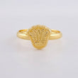 Diamond Cut Crown Ring 1.1g / T5 1/4 Yellow Gold 18K