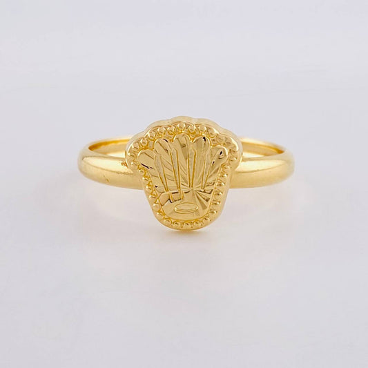 Diamond Cut Crown Ring 1.1g / T5 1/4 Yellow Gold 18K