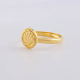 Circular Ring Diamond Cut 1.15g / T8 1/4 Yellow Gold 18K