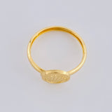 Circular Ring Diamond Cut 1.15g / T8 1/2 Yellow Gold 18K