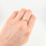 Circular Ring Diamond Cut 1.15g / T8 1/2 Yellow Gold 18K
