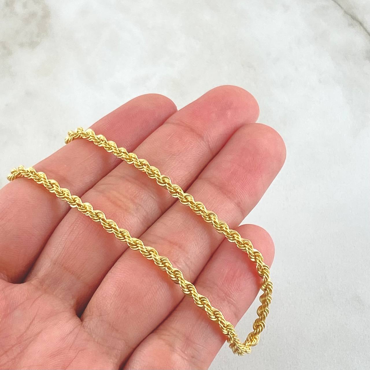 Rope Chain 4.15gr / 17.7in / +3 18K Gold