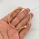 Bracelet Hoop Knot 4.3g / 7 1/2 in / 2.1mm Three Golds 18K