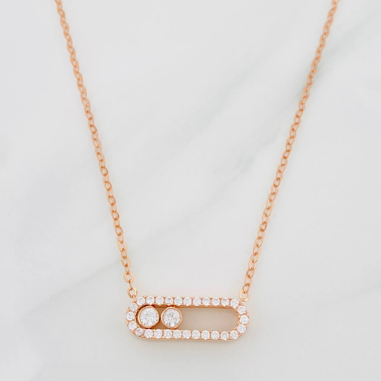 Msk Classic Link Chain 3.75g / 16 1/2 in / 1.7mm 18K Rose Gold
