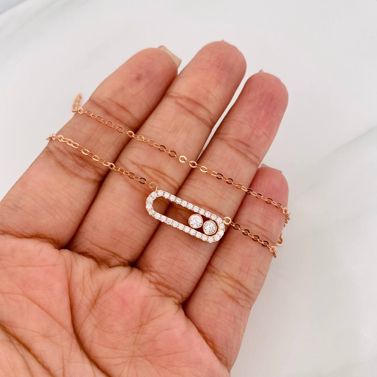 Msk Classic Link Chain 3.75g / 16 1/2 in / 1.7mm 18K Rose Gold
