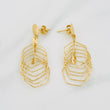 Stud Earrings Hexa 3.55g / in / 14.6mm Yellow Gold 18K