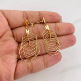 Stud Earrings Hexa 3.55g / in / 14.6mm Yellow Gold 18K