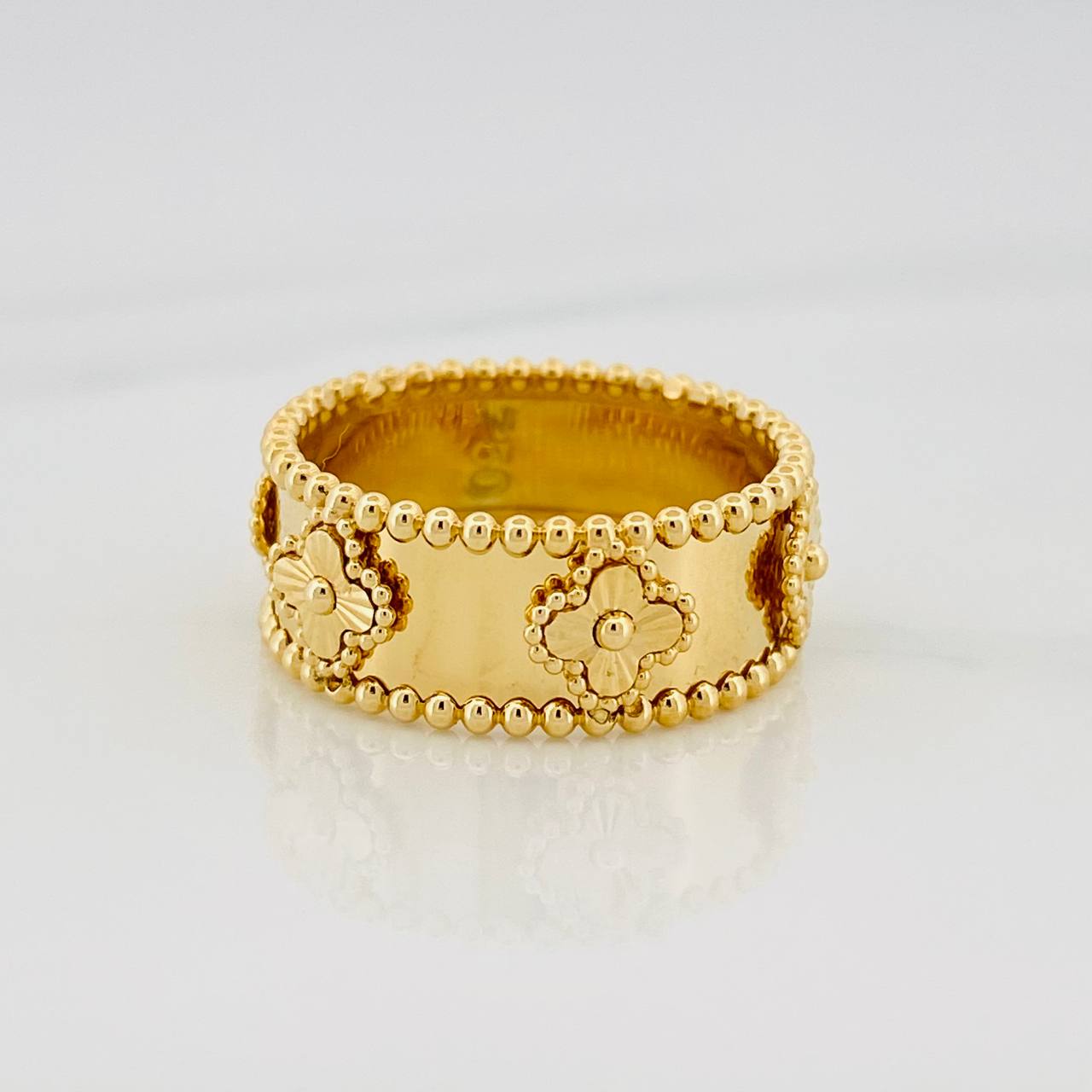 Clover Ring 3.45g / T6 1/4 Yellow Gold 18K