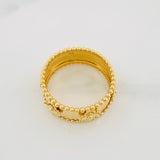 Clover Ring 3.45g / T6 1/4 Yellow Gold 18K