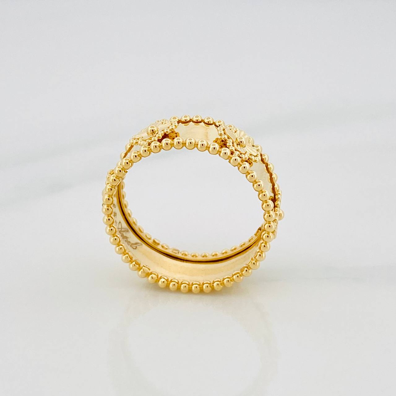 Clover Ring 3.45g / T6 1/4 Yellow Gold 18K