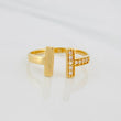 Double T Ring 1.45g / T6 Yellow Gold 18K